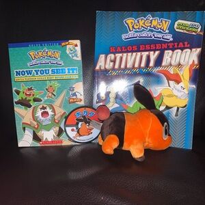 Pokémon Books with Tepig Plush🐷